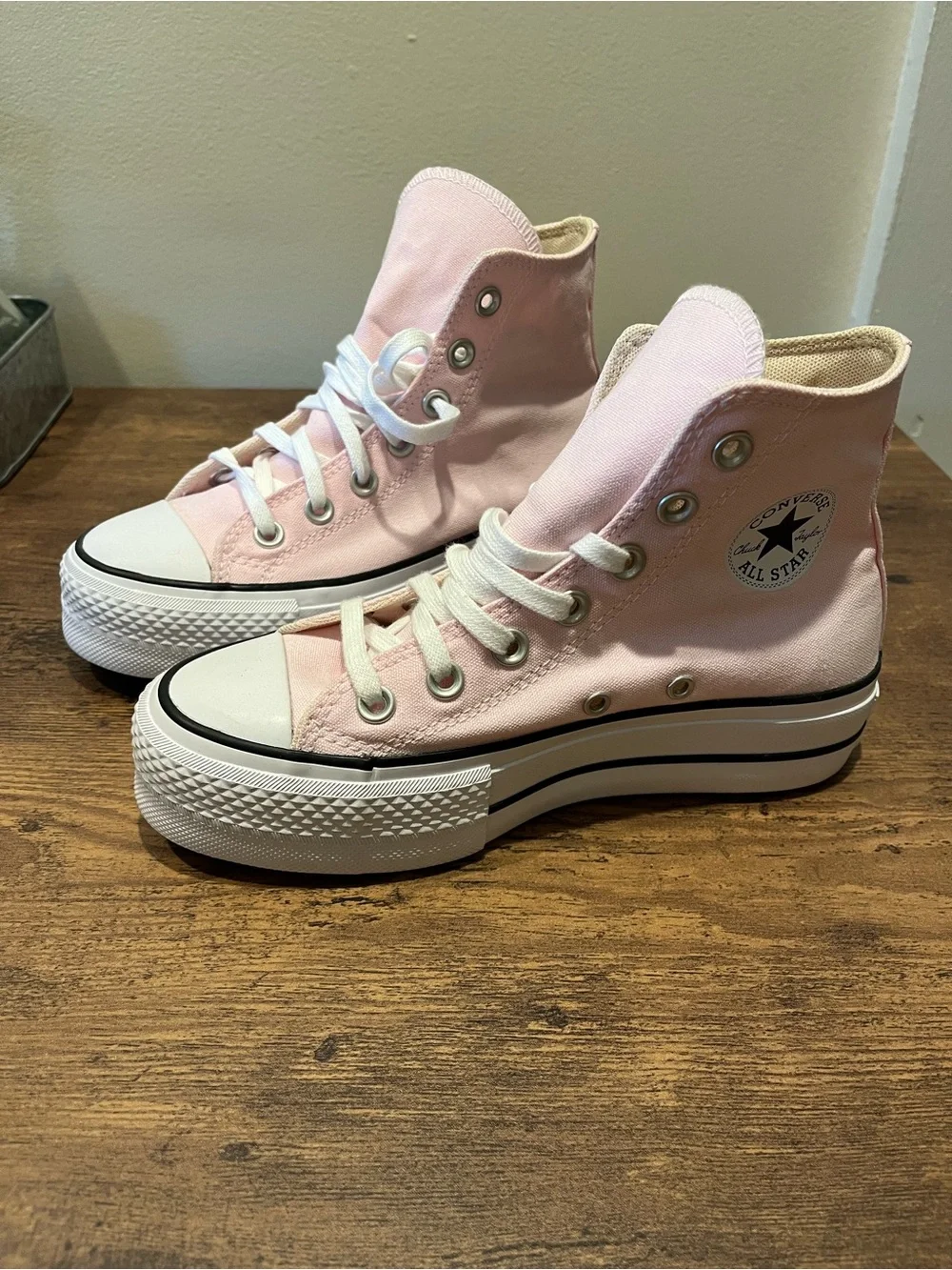 Converse Kids Light Pink High-Top Canvas Sneakers